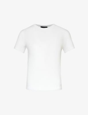 Shop Theory Tiny Tee Slim-fit Cotton-jersey T-shirt In White