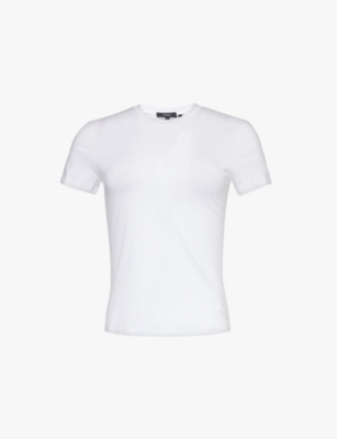 Shop Theory Tiny Tee Slim-fit Cotton-jersey T-shirt In White