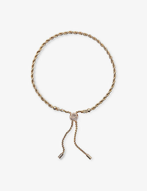 THE WHITE COMPANY: Rope Chain gold-plated brass friendship bracelet