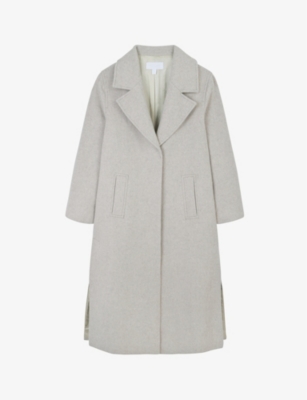 THE WHITE COMPANY - Notched-lapel split-side wool-blend coat ...