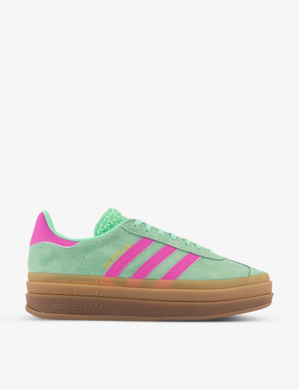 Gazelle Bold brand-stripe suede low-top trainers