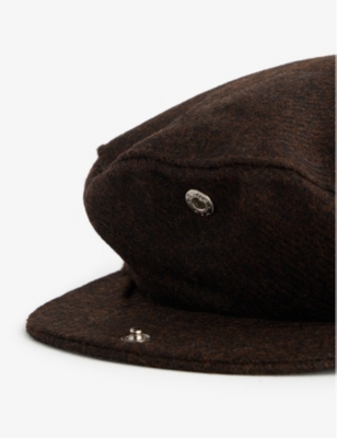 Shop Dents Men's Brown Fernworthy Flat-crown Wool Cap