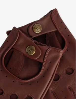 Gants De Conduite En Cuir Tan Delta - Pour Homme - Lavage Main - Style Anglais Classique - 4