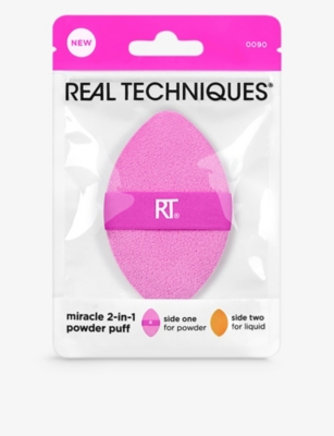 Real Techniques Miracle 2-in-1 Powder Puff In White