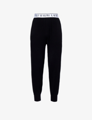 POLO RALPH LAUREN: Branded-waistband tapered-leg stretch-cotton pyjama bottoms