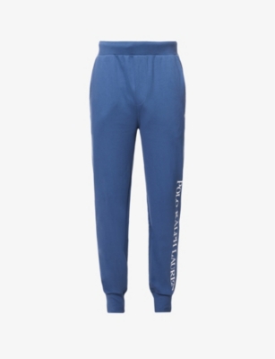 POLO RALPH LAUREN: Brand-embroidered tapered-leg cotton-blend jogging bottoms