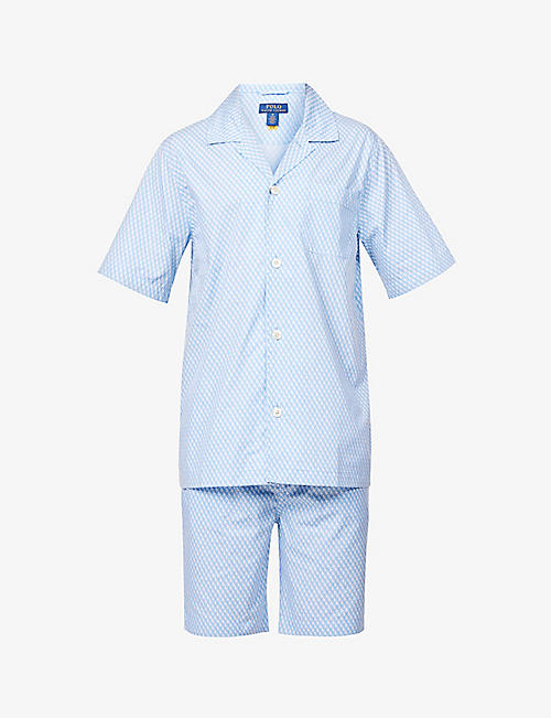 POLO RALPH LAUREN: Camp-collar regular-fit cotton pyjama set