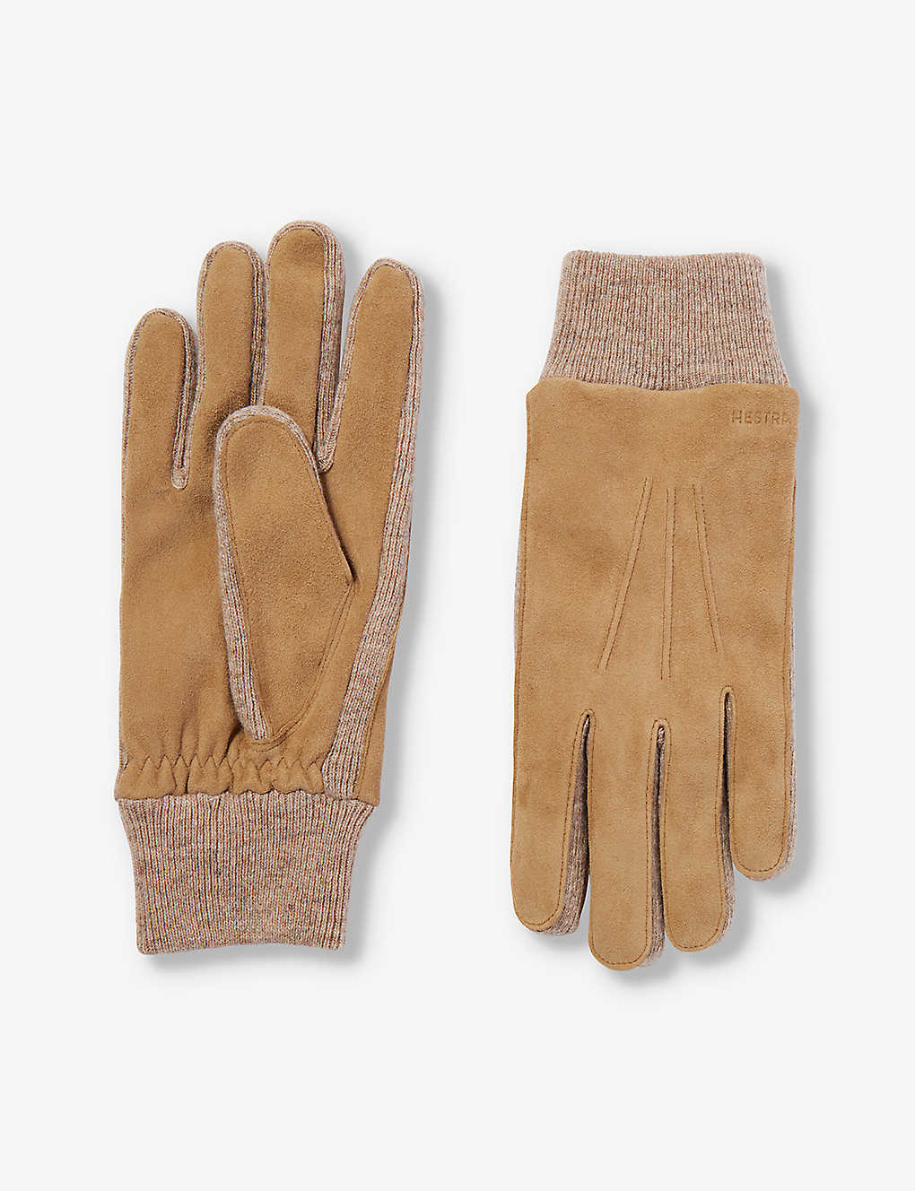Hestra Mens Camel Geoffrey Leather Gloves
