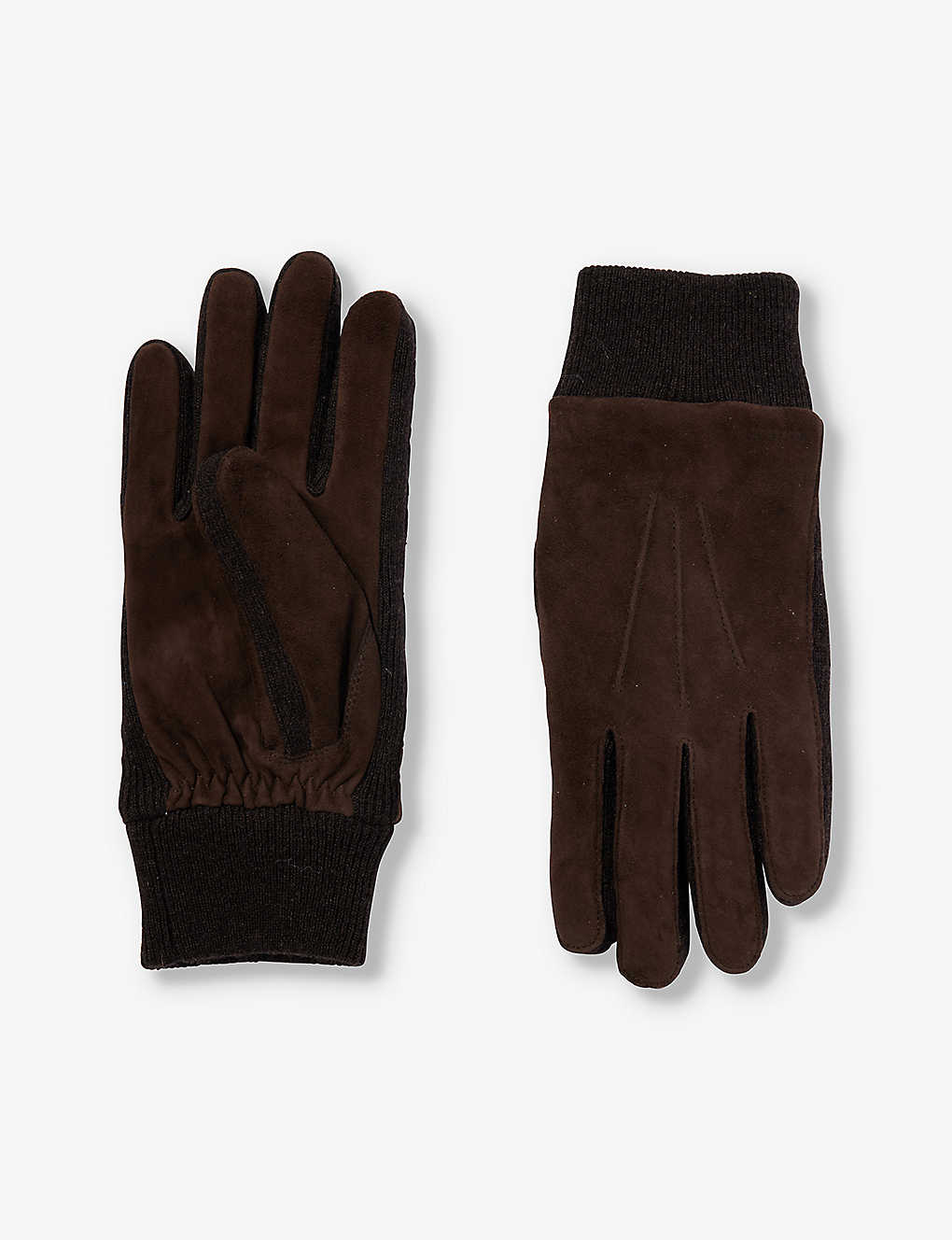 Hestra Mens Espresso Geoffrey Leather Gloves