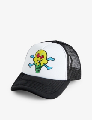 Icecream Mens White Cones And Bones Logo-embellished Woven Cap | ModeSens