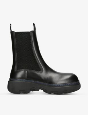 BURBERRY: Gabriel leather Chelsea boots