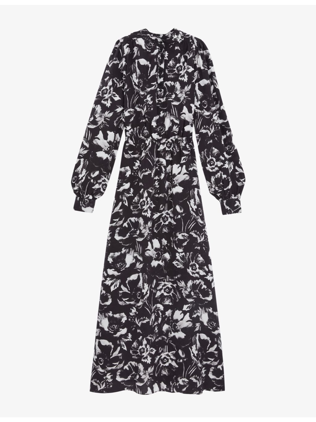 THE KOOPLES - Floral-print split-hem silk maxi dress