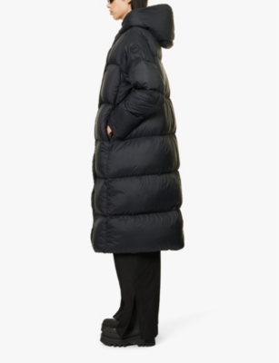 Shop Canada Goose Womens Hooded Funnel-neck Shell-down Jacket Black