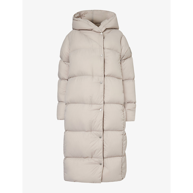 Canada Goose Womens Limestone Hooded Funnel-neck Shell-down Jacket