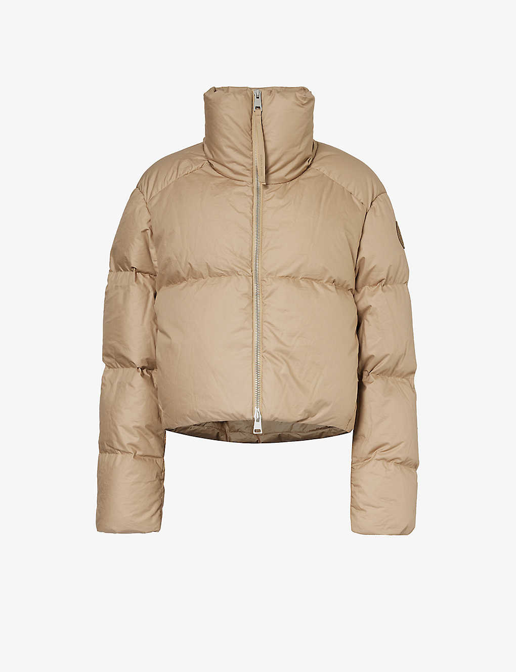 Canada Goose Womens Desert Sand High-neck Quilted Cotton Jacket In Cream