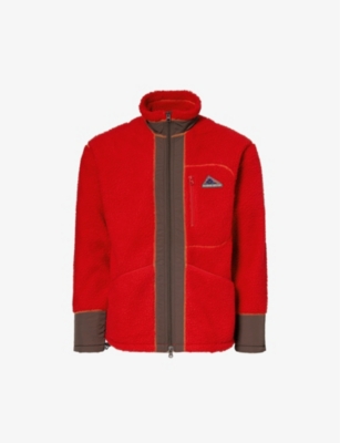 Billionaire Boys Club Mens Red Technical Brand-embroidered Regular-fit Fleece-jacket