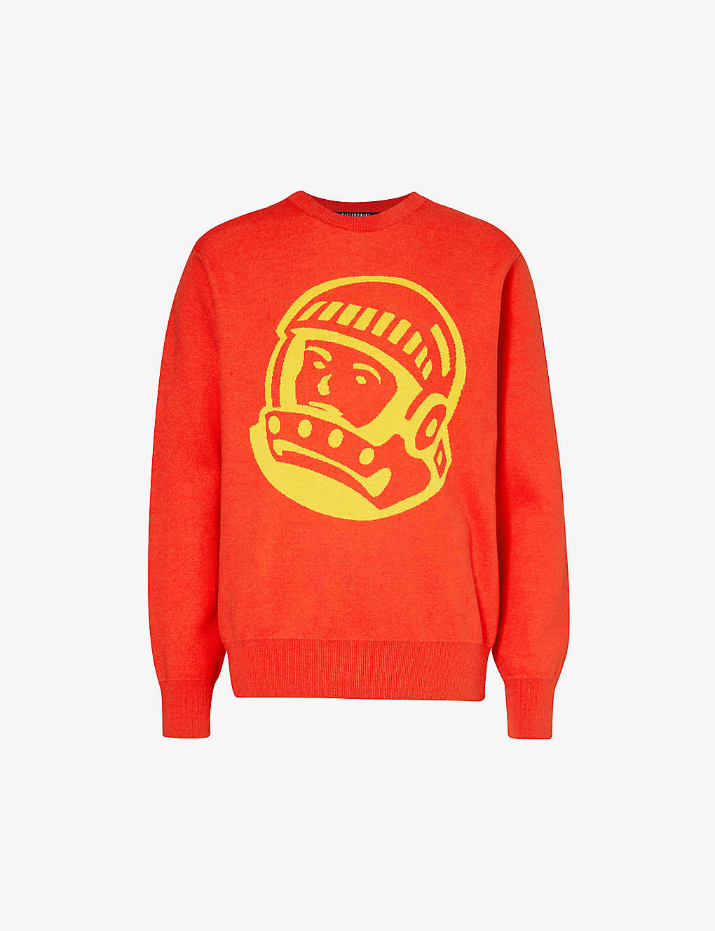 Billionaire Boys Club Mens Red Astro Crewneck Cotton And Wool-blend Jumper