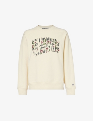 Shop Billionaire Boys Club Camo Arch Graphic-print Cotton-jersey Sweatshirt In Cream