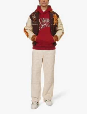 Shop Billionaire Boys Club Men's Red Camo Arch Graphic-print Regular-fit Cotton-jersey Hoody