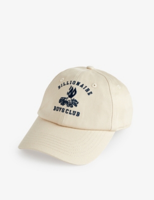 Billionaire Boys Club Mens Cream Campfire Brand-embroidered Cotton-twill Cap