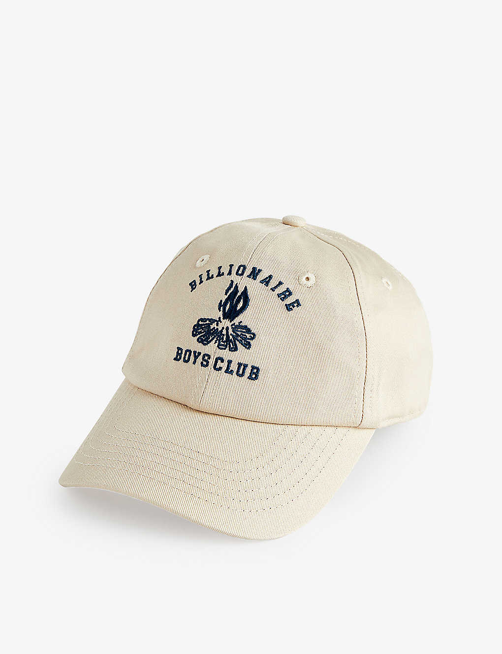 Billionaire Boys Club Mens Cream Campfire Brand-embroidered Cotton-twill Cap