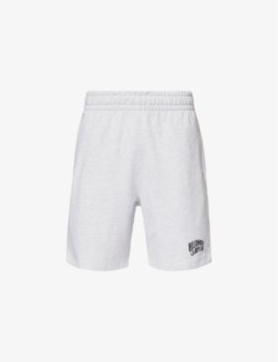 Billionaire Boys Club Mens Heather Ash Small Arch Branded-print Cotton-jersey Shorts In Grey
