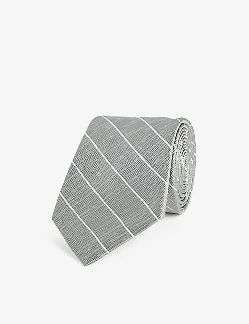 GIORGIO ARMANI: Striped silk tie