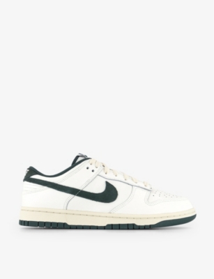 Nike Mens Sail Deep Jungle Coconut Dunk Low Brand-embellished Leather Low-top Trainers In Sail Deep Jungle Coconut