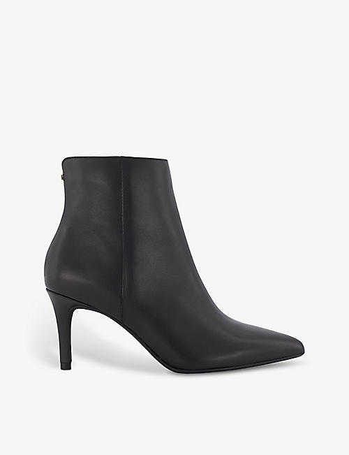 DUNE: Obsessive 2 pointed-toe leather ankle boots
