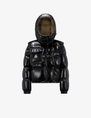 Moncler Karakorum Convertible Hooded Quilted Glossed-ripstop Down Jacket In 999