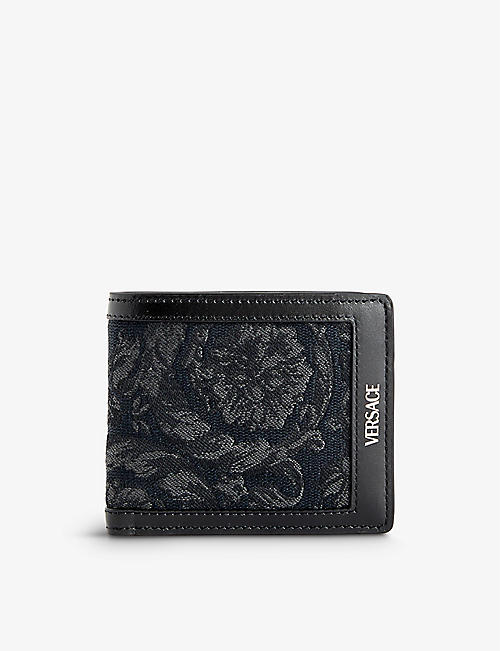 VERSACE: Baroque leather wallet