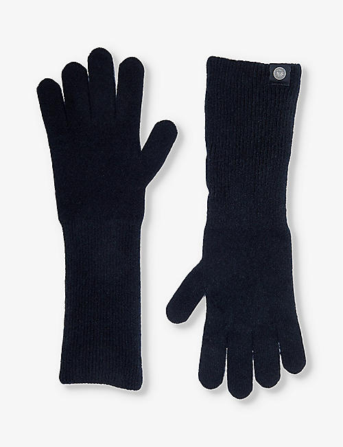 CANADA GOOSE: Brand-patch cashmere-blend gloves