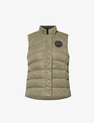 Shop Canada Goose Women's Quicksand Freestyle Brand-patch Shell-down Gilet
