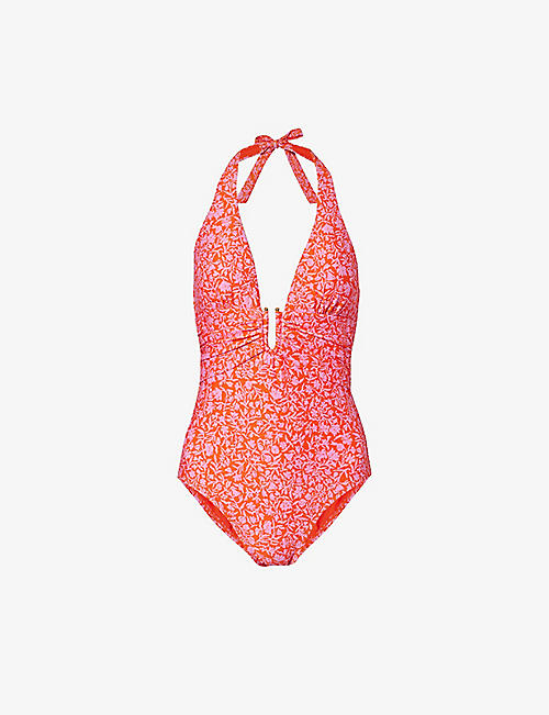 HEIDI KLEIN: Limpopo U-bar stretch-recycled polyamide swimsuit