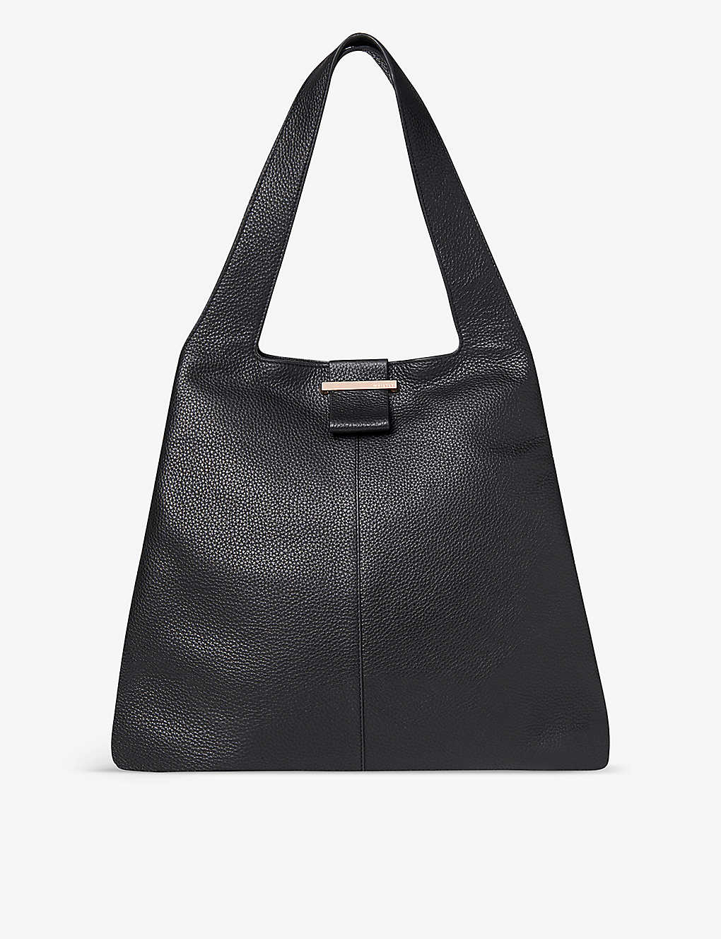 Whistles Black Dia Twin-handle Leather Tote Bag