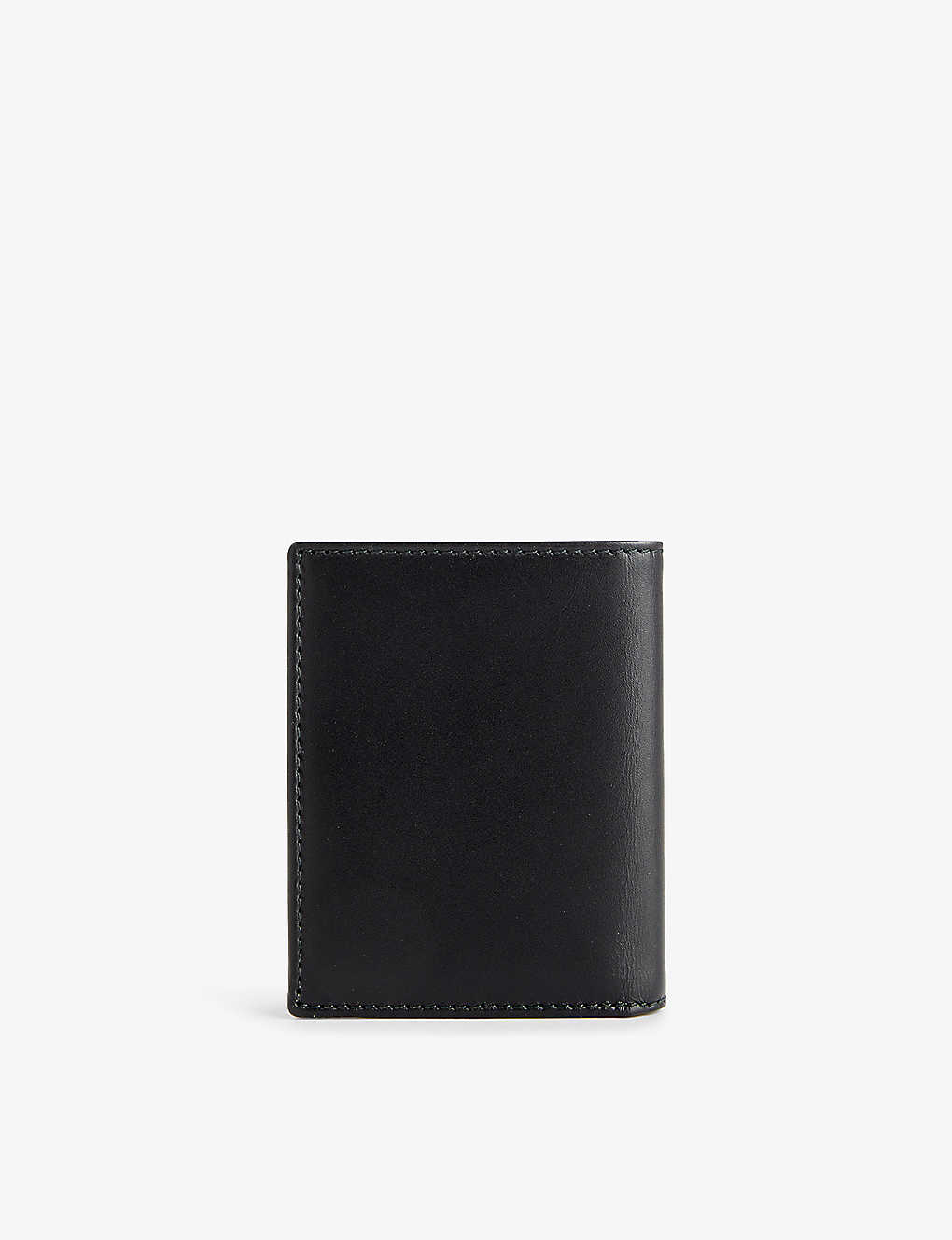 Comme Des Garçons Comme Des Garcons Black Classic Logo-debossed Leather Card Holder