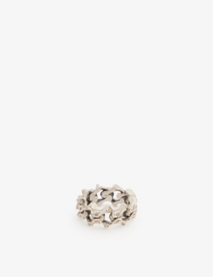 EMANUELE BICOCCHI: Arabesque link-chain sterling-silver ring