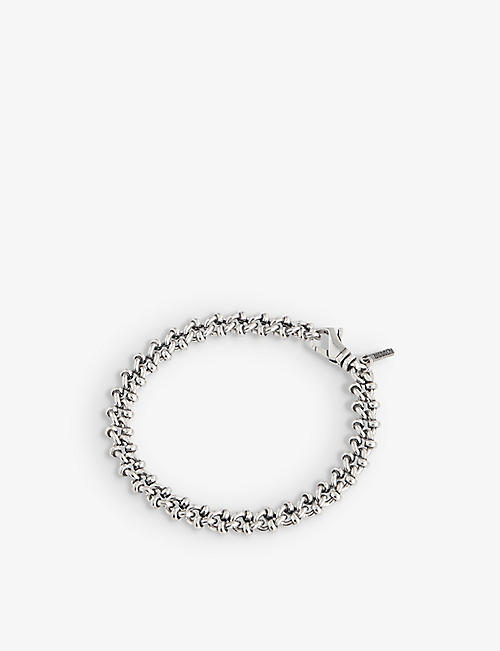 EMANUELE BICOCCHI: Knot-chain brand-engraved 925 sterling-silver bracelet