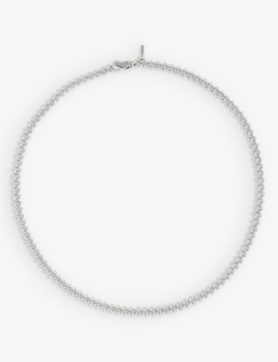 EMANUELE BICOCCHI: Knot-chain brand-engraved 925 sterling-silver necklace