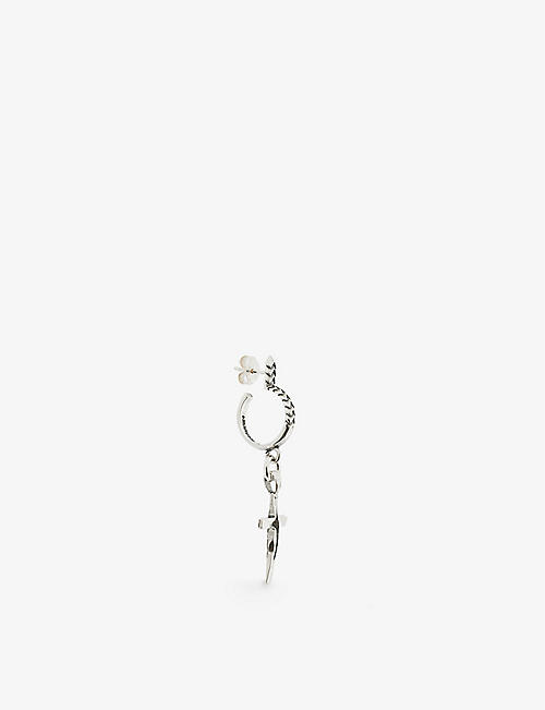 EMANUELE BICOCCHI: Cross sterling-silver pendant earring