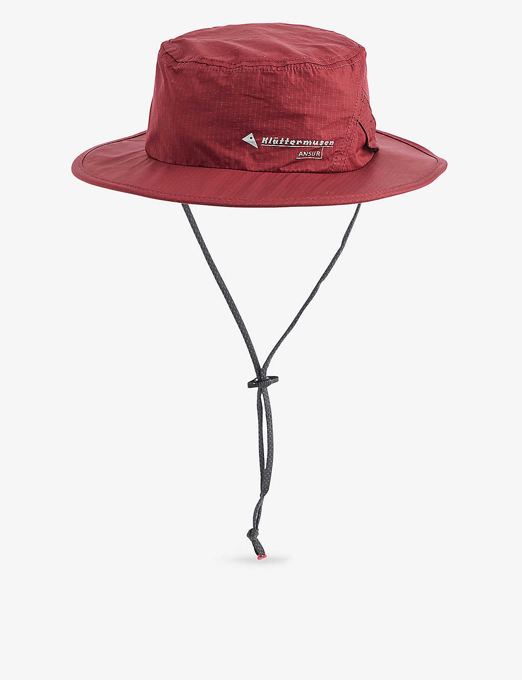 Klättermusen Klattermusen Mens Tawny Red Ansur Neck-tie Oragnic-cotton Hat