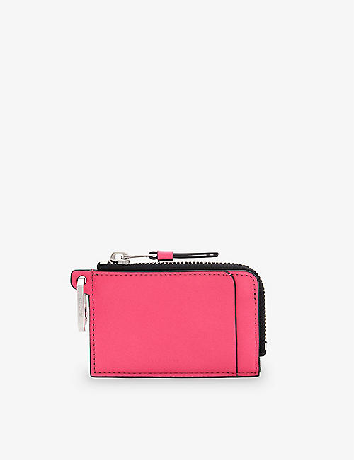 ALLSAINTS: Remy detachable-ring zip-up leather wallet
