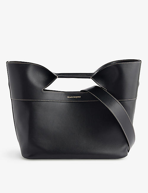 ALEXANDER MCQUEEN: The Bow leather top-handle bag