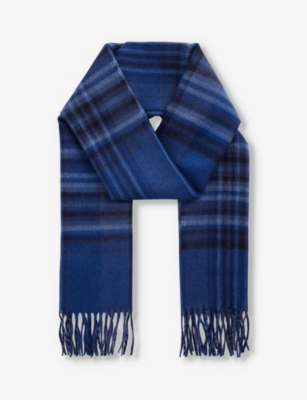THE INOUE BROTHERS - Brushed fringed-trims alpaca-wool scarf