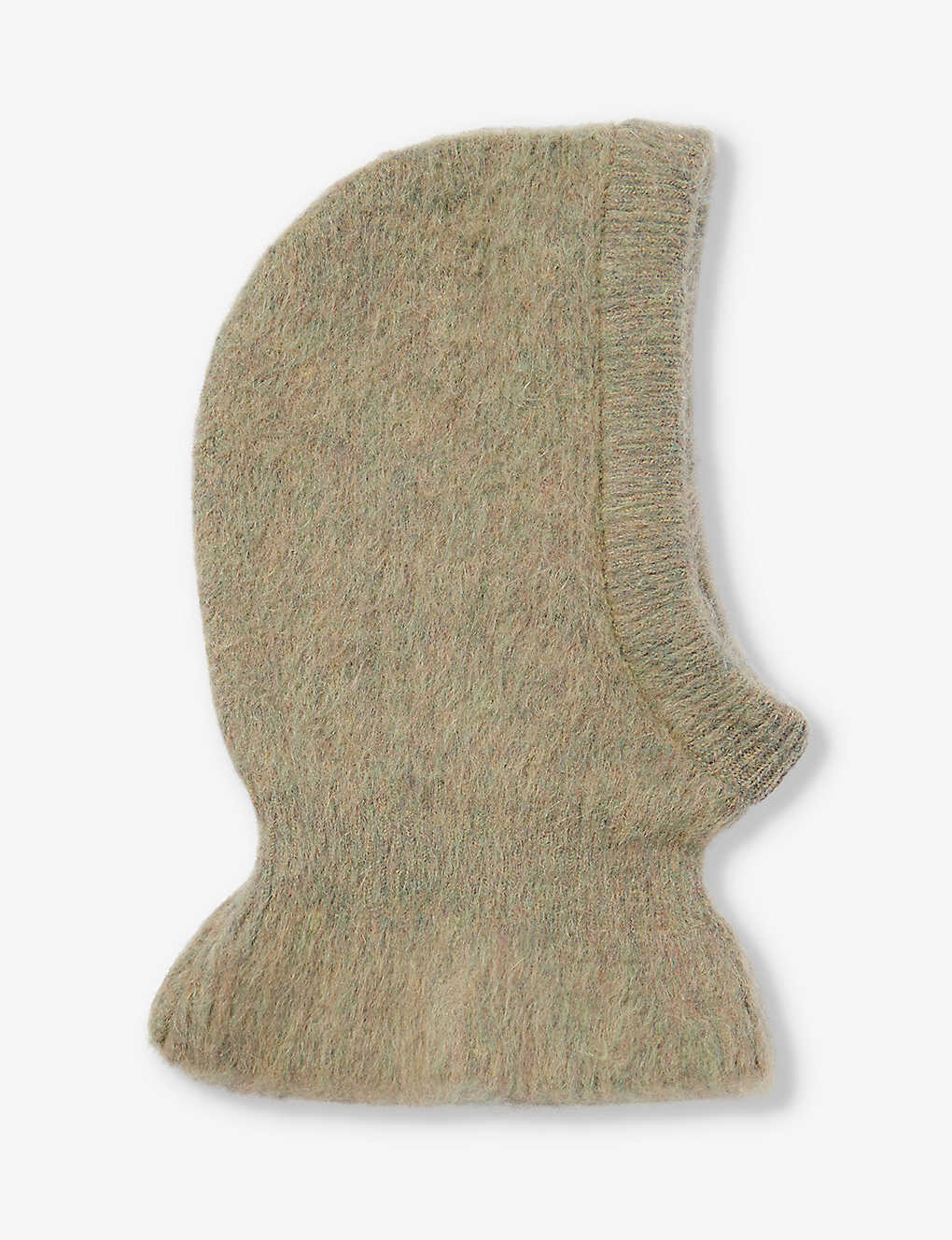 Lemaire Womens Meadow Melange Brushed-texture Ribbed Stretch-woven Blend Balaclava