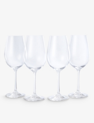The White Company Clear Compton Crystal Wine Glasses Set Of Four