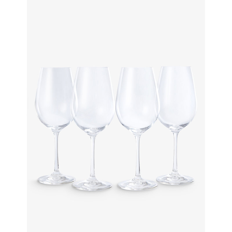 The White Company Clear Compton Crystal Wine Glasses Set Of Four