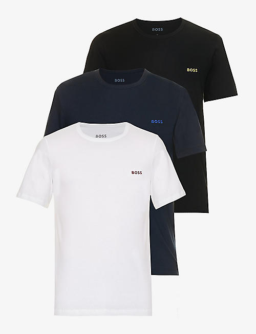 BOSS: Classic pack of three cotton-jersey T-shirts