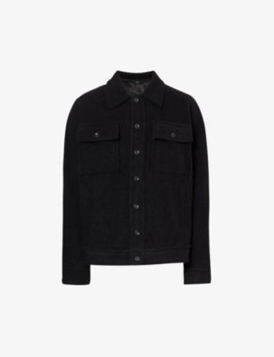 7 FOR ALL MANKIND: Trucker collared regular-fit wool-blend jacket