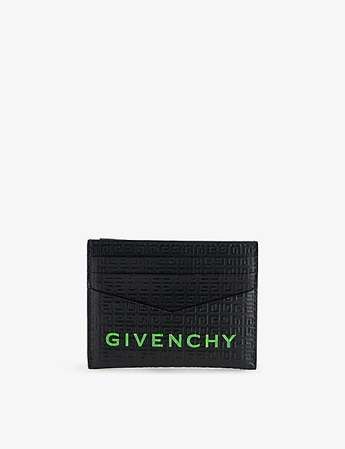 GIVENCHY: G-Essentials branded leather card holder